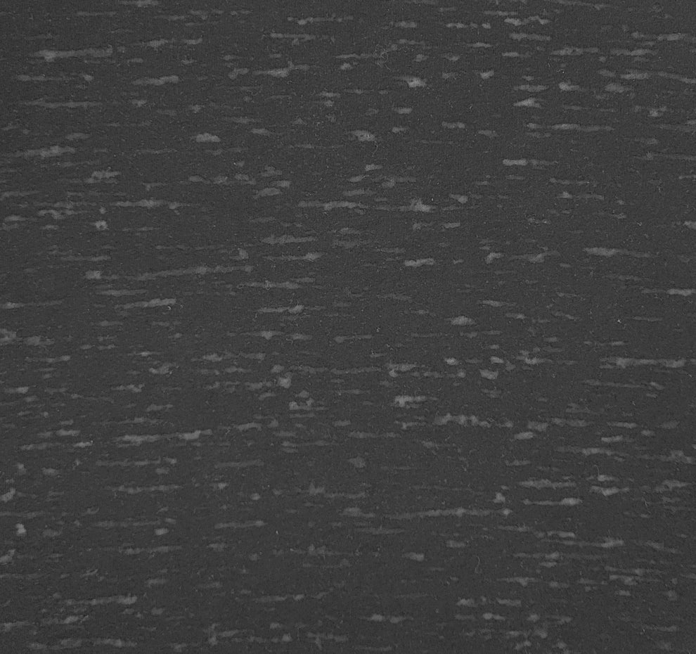 1 Yard Black Cotton Blend Burnout Jersey Fabric Soft Lightweight Knit for Casualwear & DIY Apparel