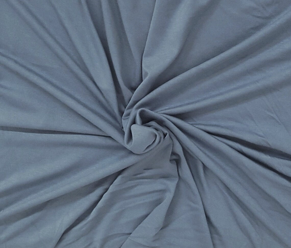 1 Yard Indigo Bamboo Spandex Jersey Knit Fabric for Dresses Loungewear Baby Apparel and Accessories 64 Inch Wide