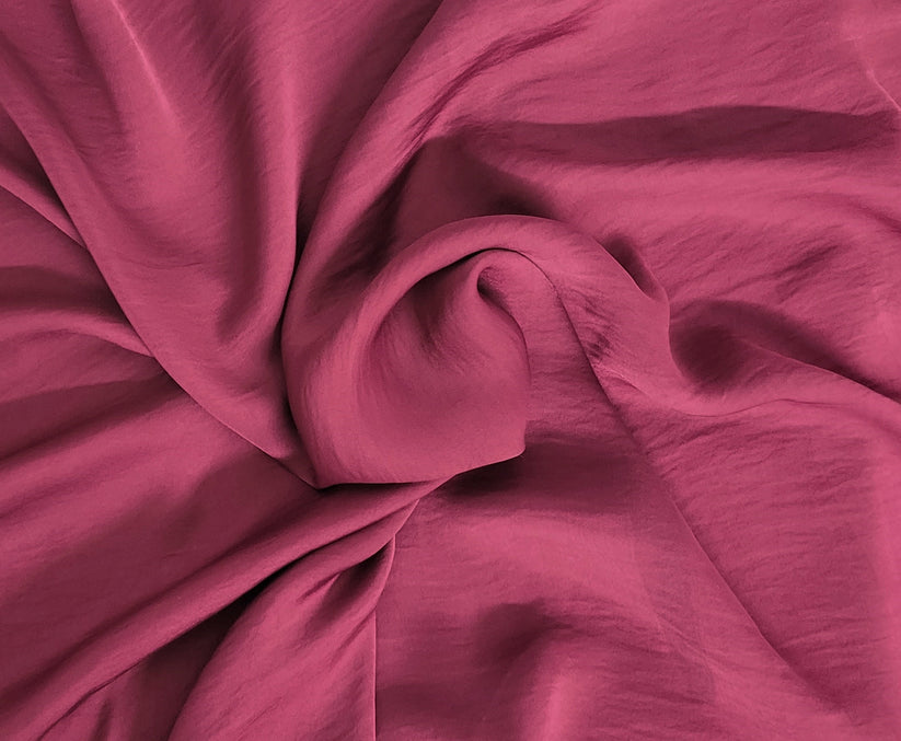 1 Yard Bdahlia Laundered Tissue Satin Fabric Soft Lightweight Sheer