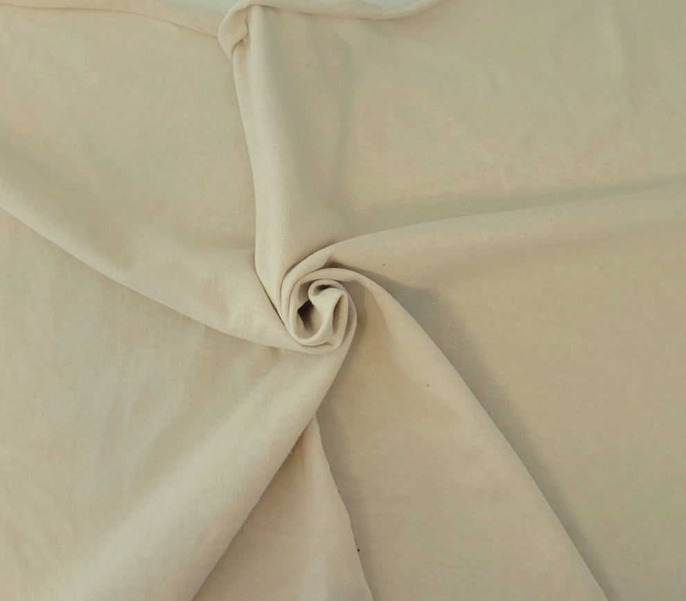 1 Yard Natural Cotton Jersey Knit Fabric Soft Lightweight Material