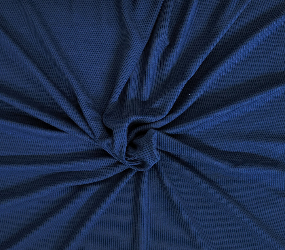 1 Yard Cobalt Knit Fabric Modal Spandex Stretch for Tops, Dresses, Loungewear and Trims