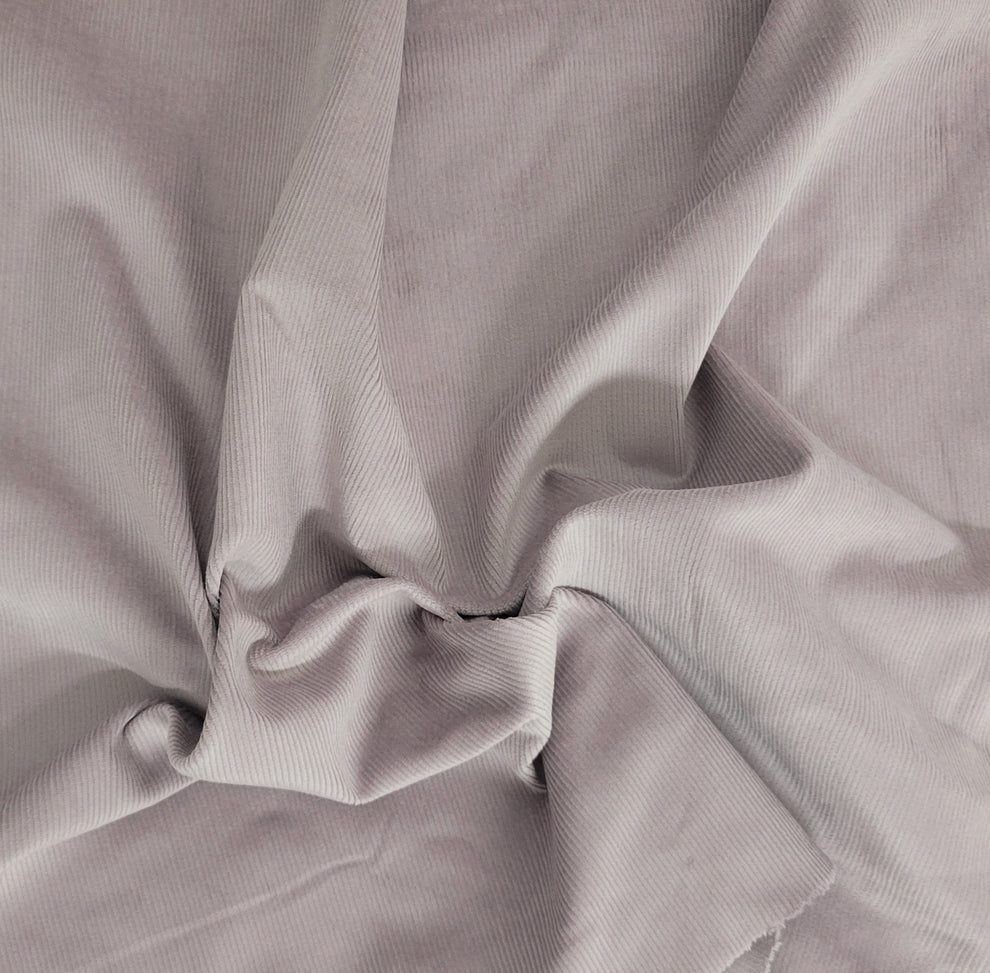 1 Yard Lilac Cotton Corduroy Fabric 18 Wale Soft Textured Material for Jackets, Pants, Crafts