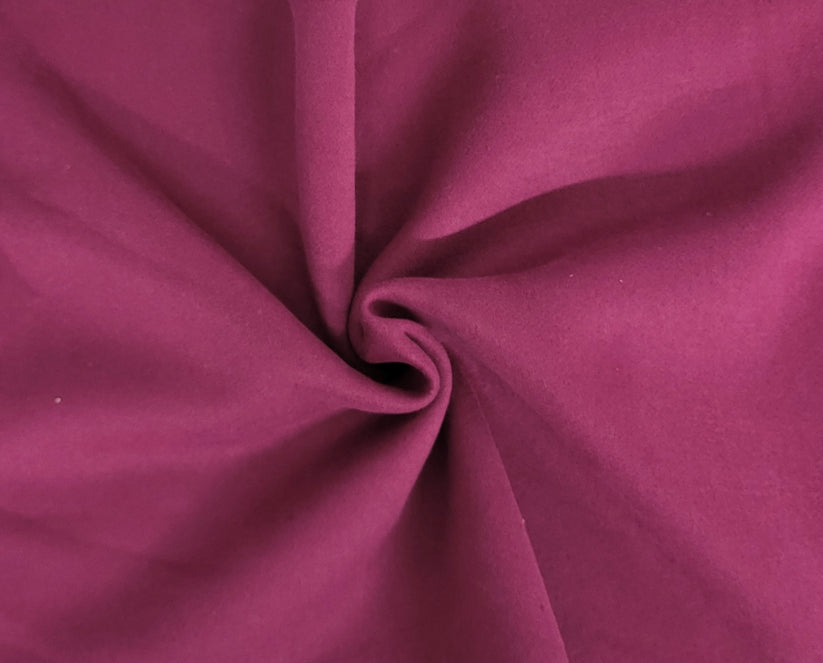 1 Yard Berry Cotton Blend Sweatshirt Fleece Knit Fabric Soft Warm Material For Hoodies