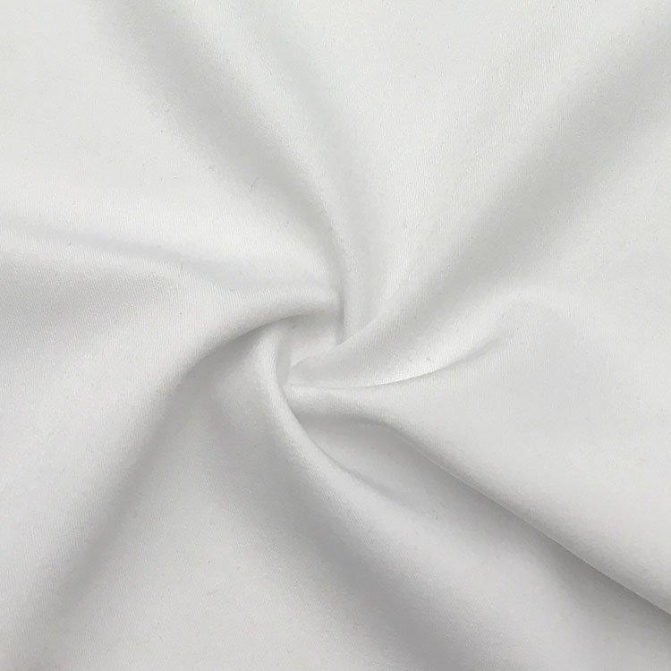 1 Yard White Prewashed Cotton Twill Spandex Stretch Fabric Durable Material