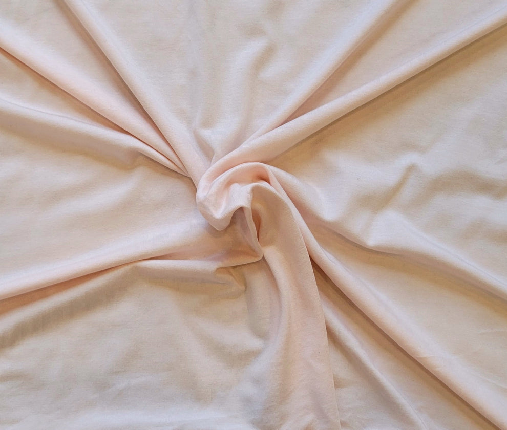 1 Yard Baby Pink Tencel Siro Spandex Jersey Knit Soft Stretch Fabric