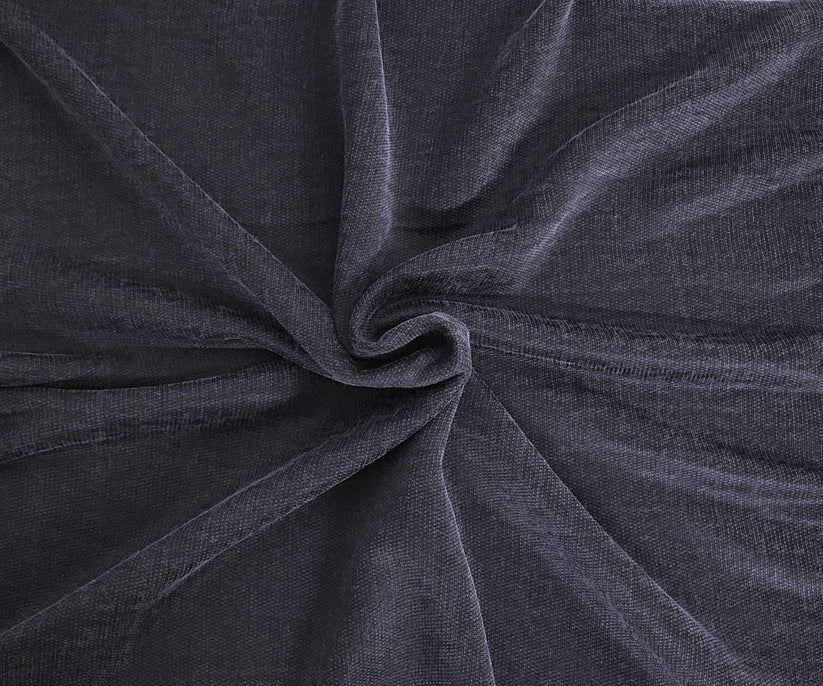 1 Yard Eggplant Cotton Rayon Blend French Terry Soft Knit Fabric