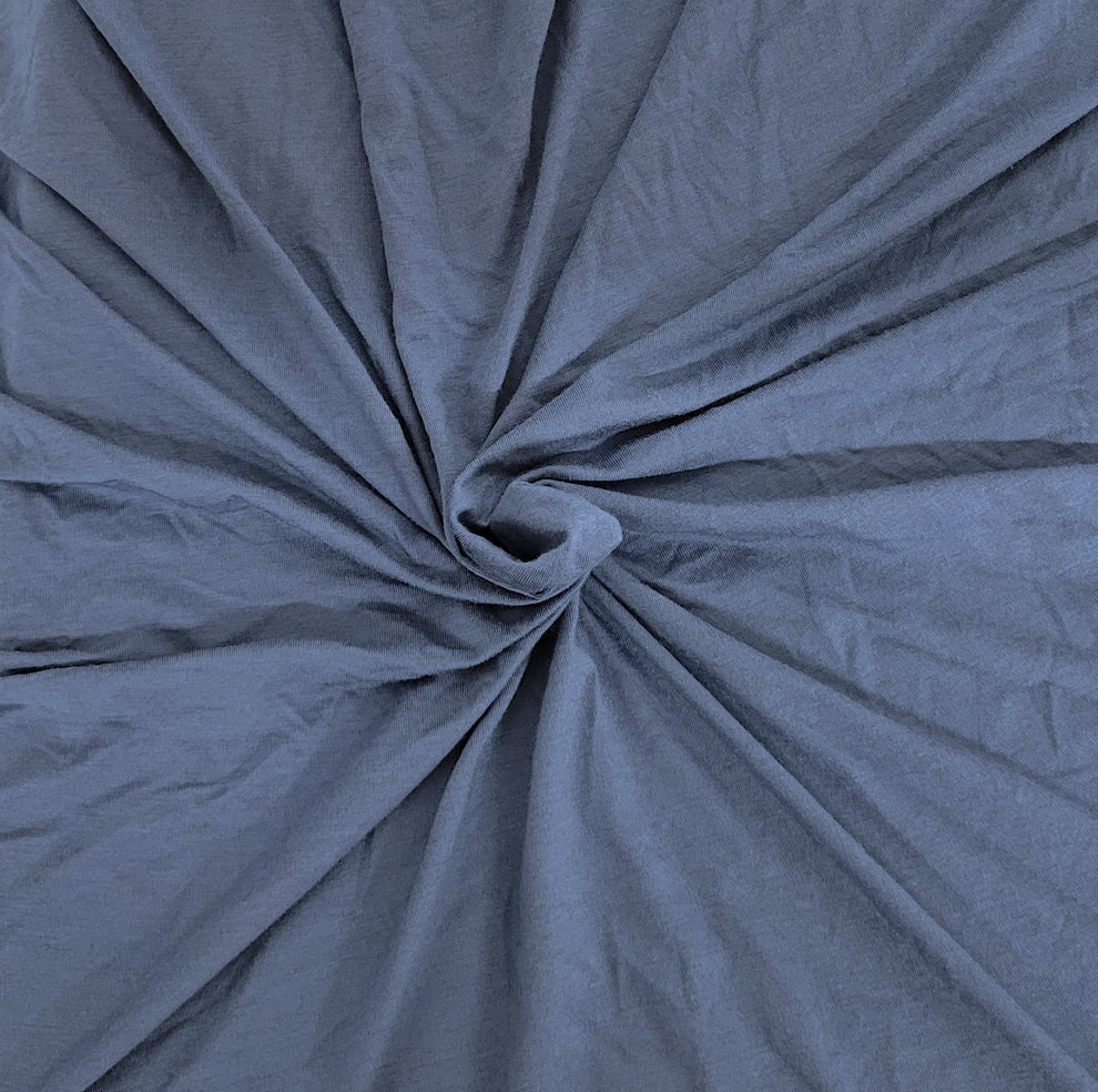 1 Yard Denim Micro Modal Spandex Jersey Fabric Soft Stretch Knit Material For Apparel