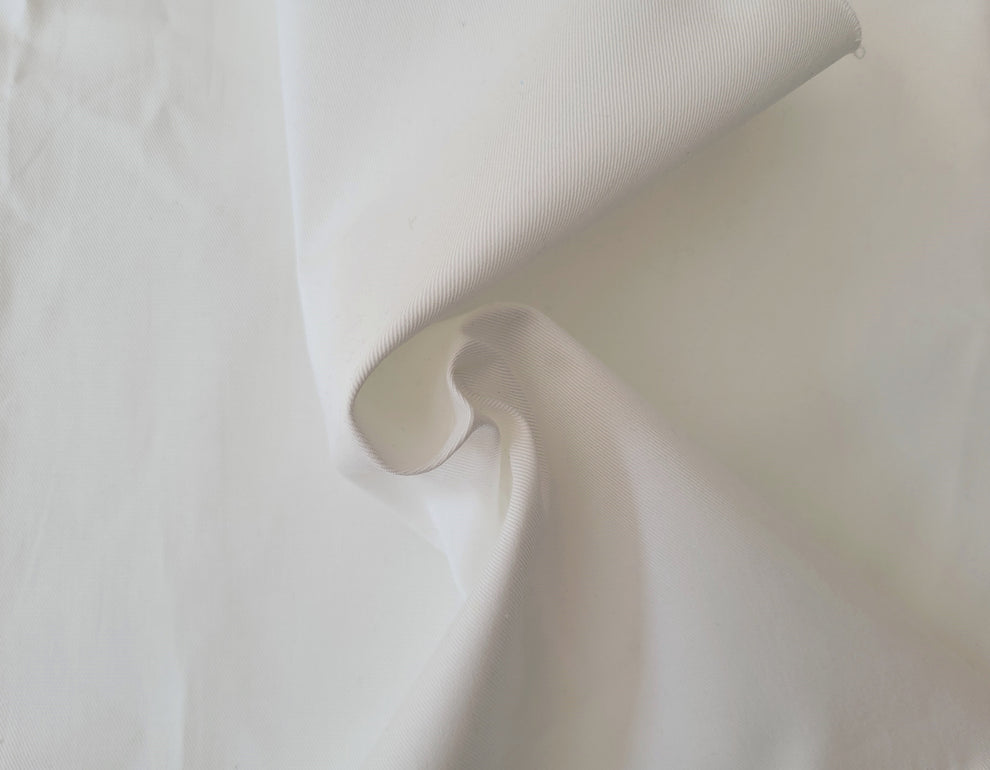 1 Yard PFD Organic Cotton Spandex Twill Stretch Fabric Durable Dyeable Material 52 Inch Width