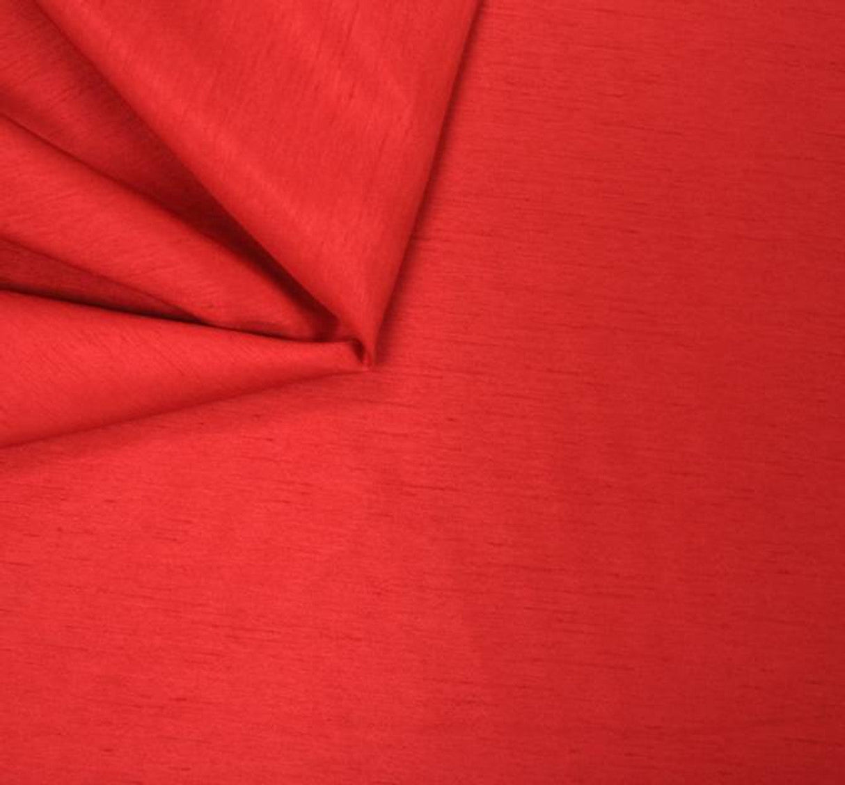 1 Yard Luxurious Red Slub Polyester Shantung Look Fabric for Dresses& Costumes 58/60” Wide