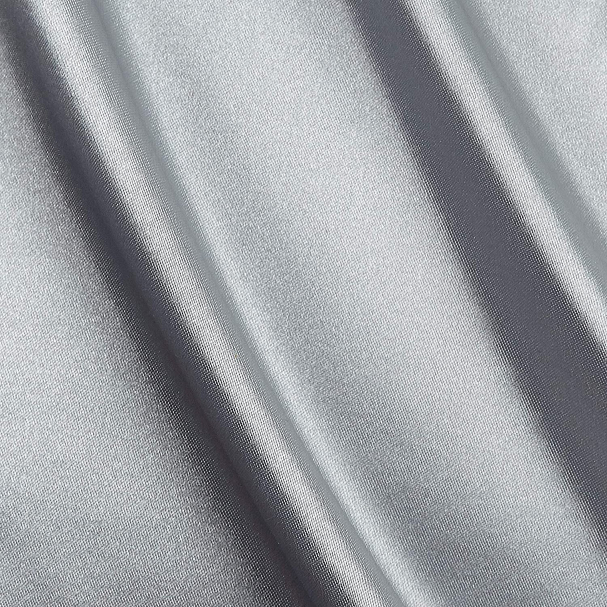 1 Yard Silver Satin Bridal Fabric 60" Wide - 100% Polyester for Weddings, Gowns, Costumes & Decor