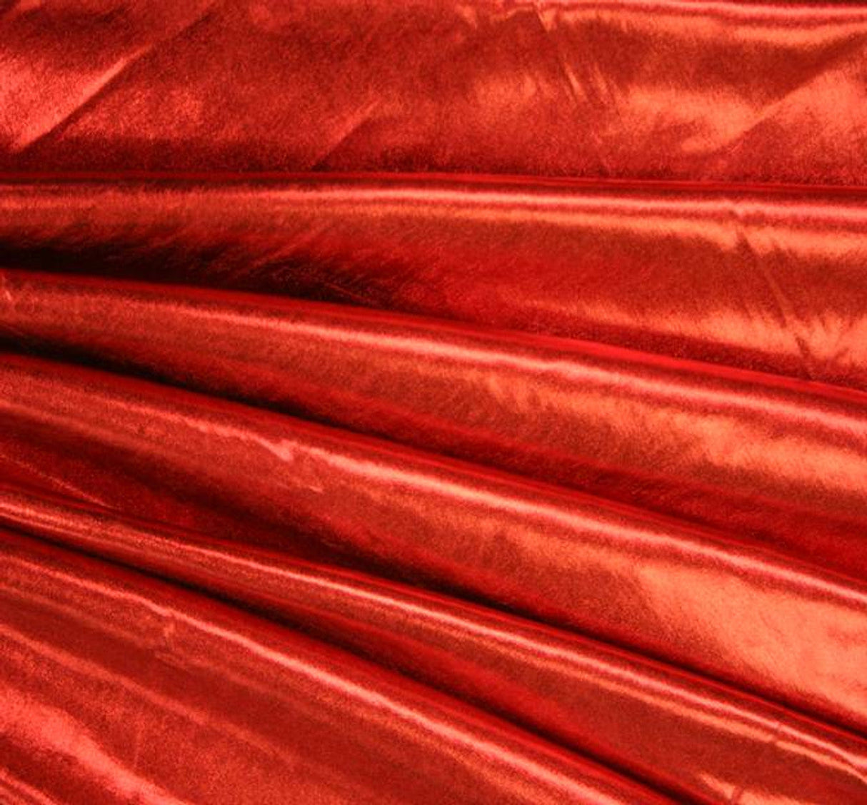 1 Yard Count Stretch Poly Spandex Foil Fabric Red Apparel Dance Costume Material 58/60 Inches Width