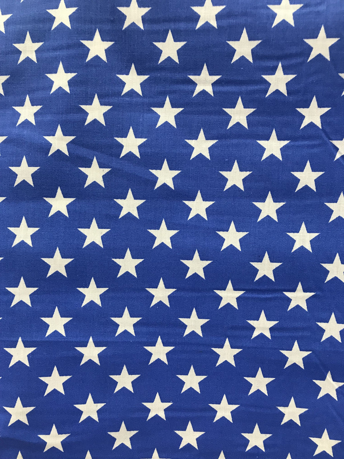 Royal/White Stars Poly Cotton Fabric - Royal/White Stars, 59/60" Width (1 Yard)