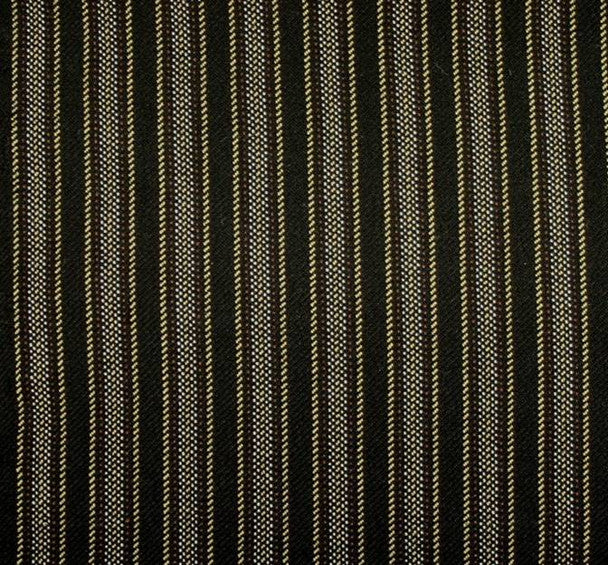 1 Yard Stretch Stripe Suiting Fabric Black Color 44/45" Width Apparel Fabric