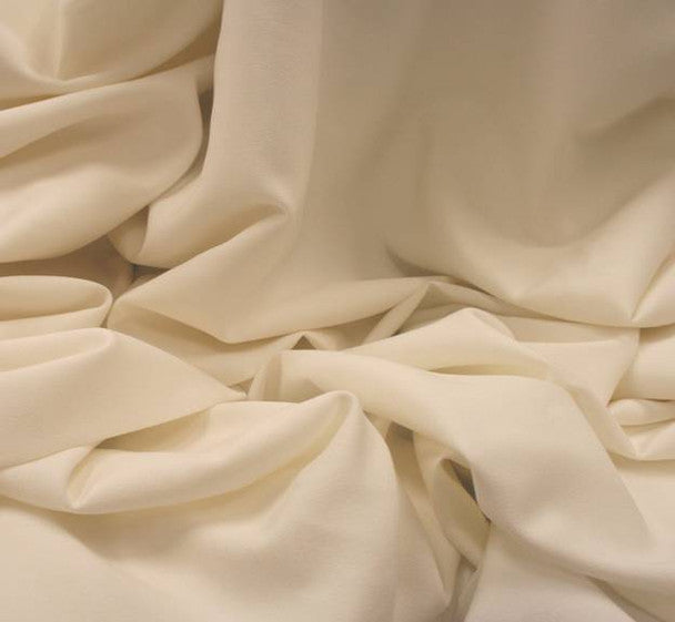 1 Yard Stretch Tropical Ivory Fabric, 57/58? Wide Polyester Rayon Spandex Blend