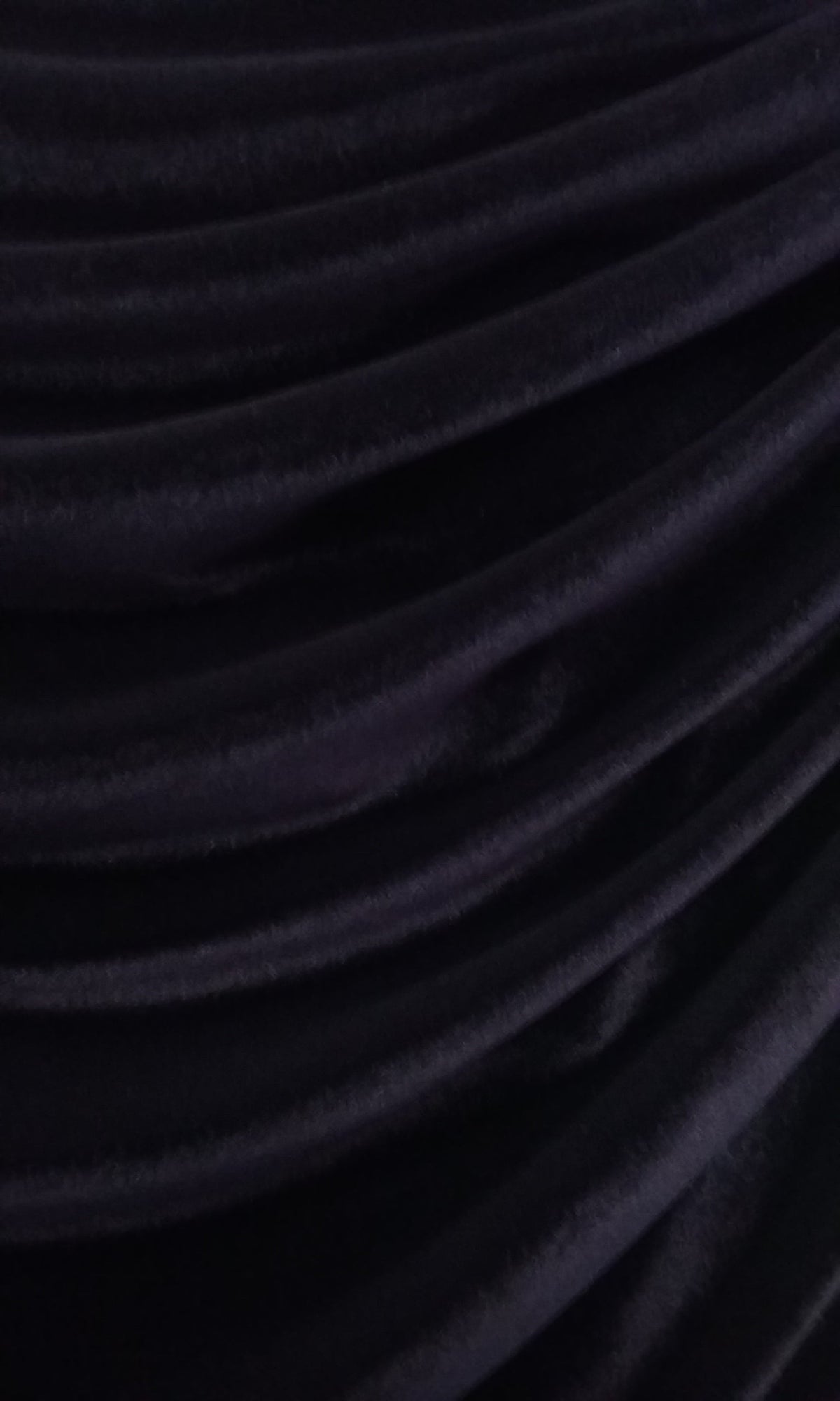 Black Stretch Velvet Fabric - Black, 58"-60" Width (1 Yard)