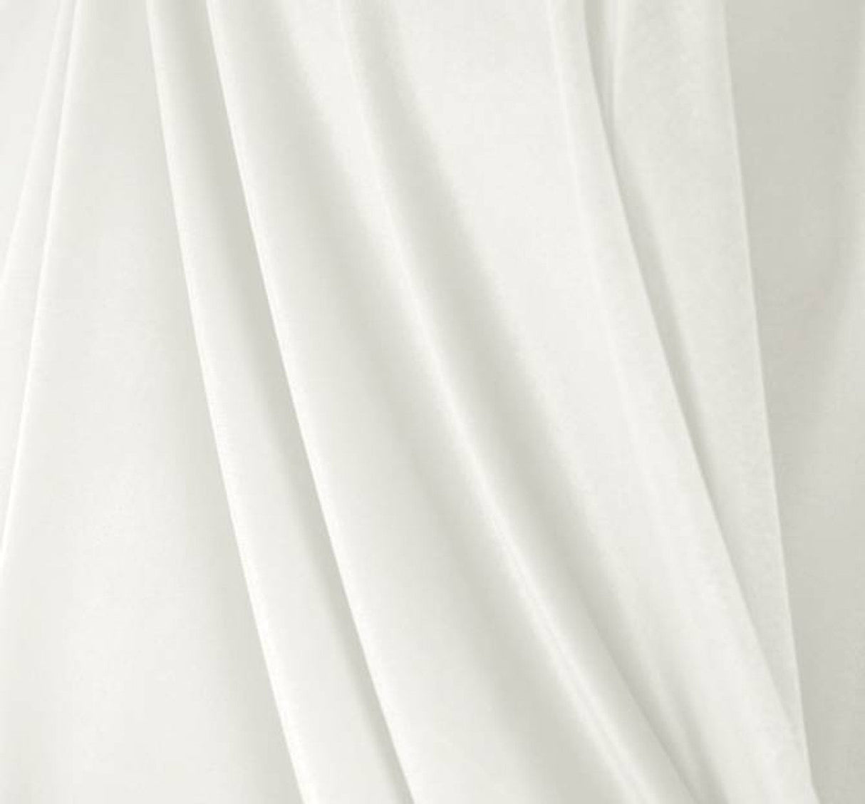 1 Yard Optic White Velvet Fabric 58/60" Wide Stretch Material Ideal for Costumes & Home Decor