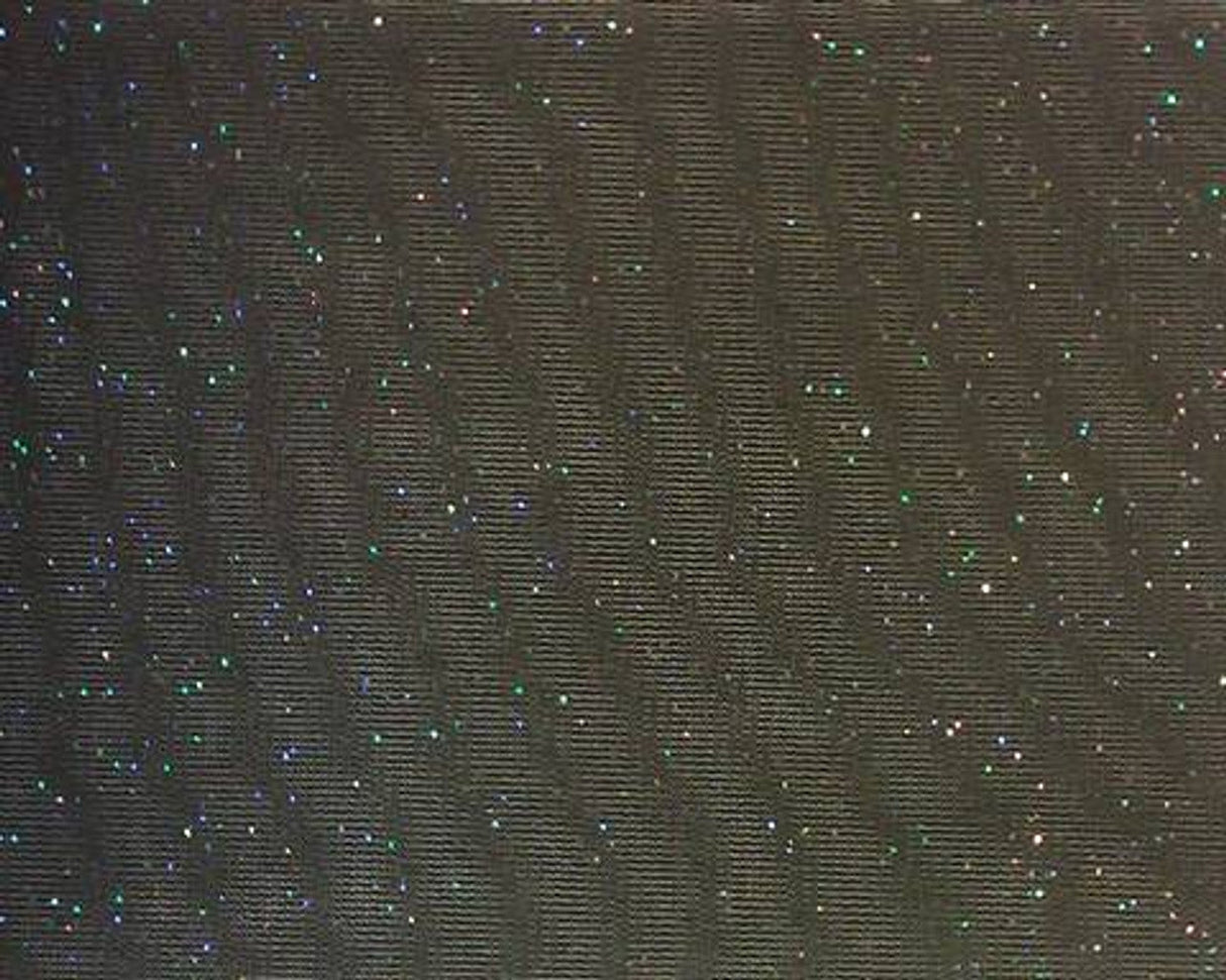 1 Yard Tricot Solid Black with Glitter Fabric 58/60 Inches Wide