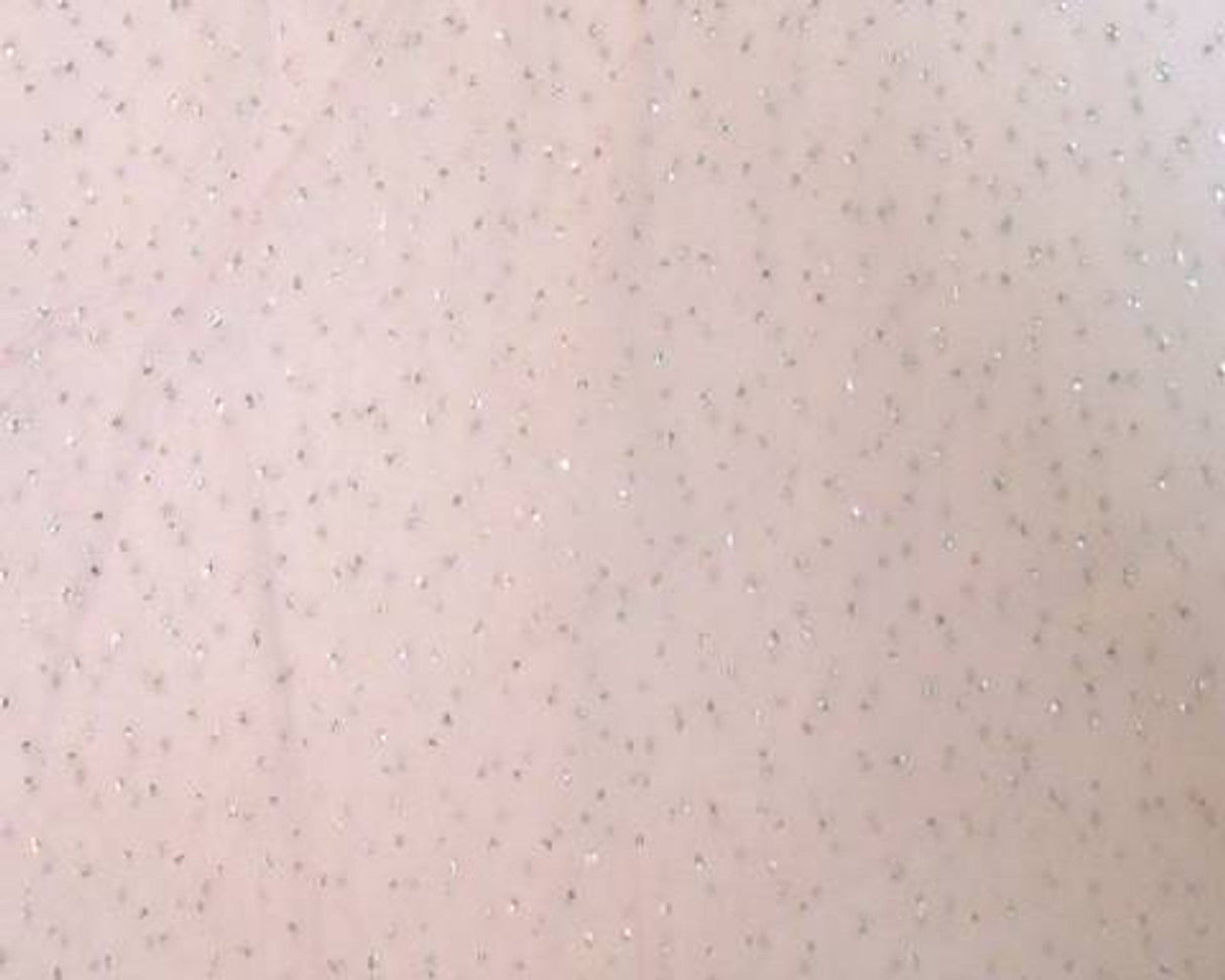 1 Yard Tricot with Dot Glitter Pink Tulle Fabric, 58/60" Wide 100% Nylon