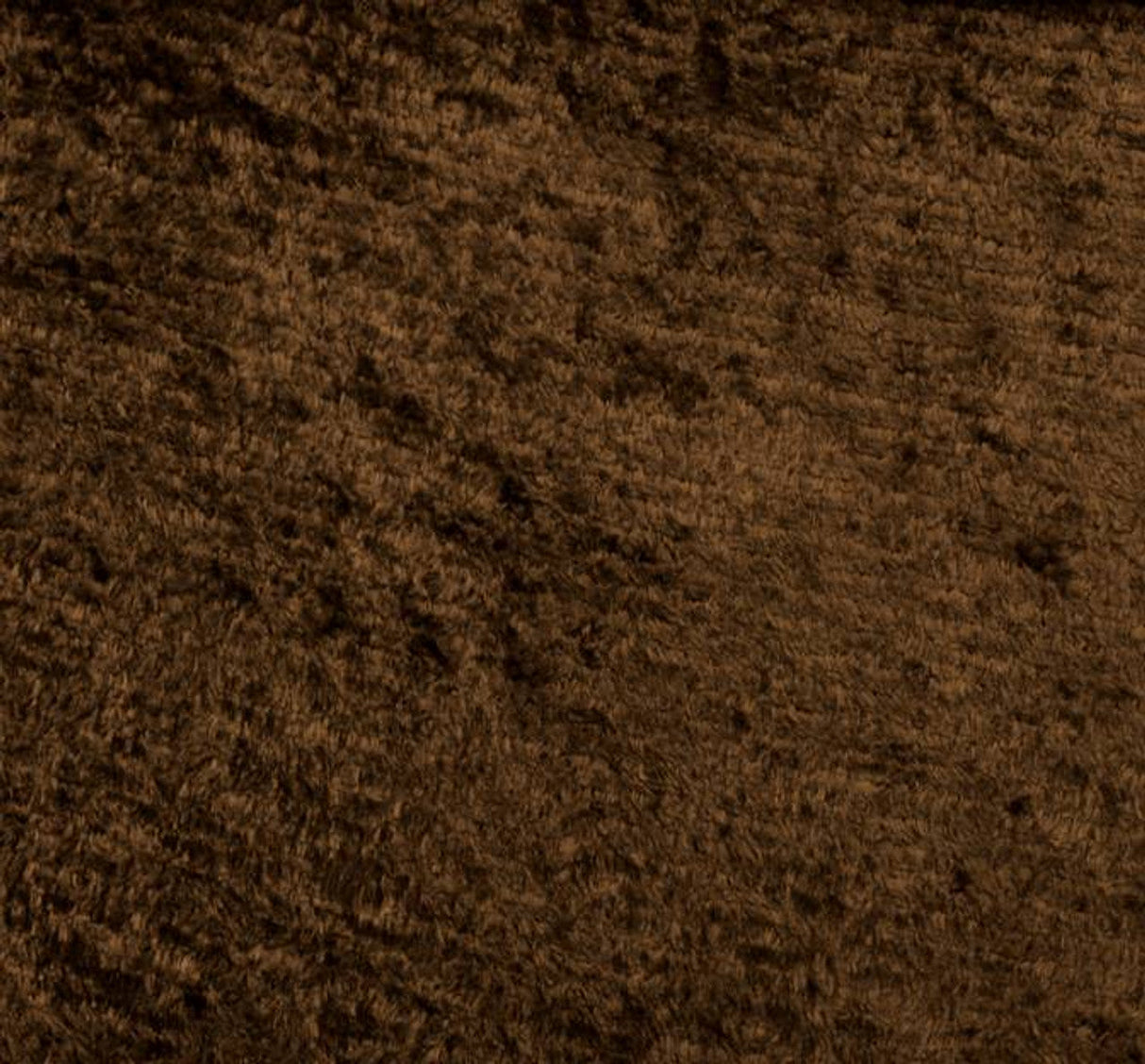 1 Yard Velour Chenille Brown Fabric 58 by 60 Inches Wide 100% Polyester