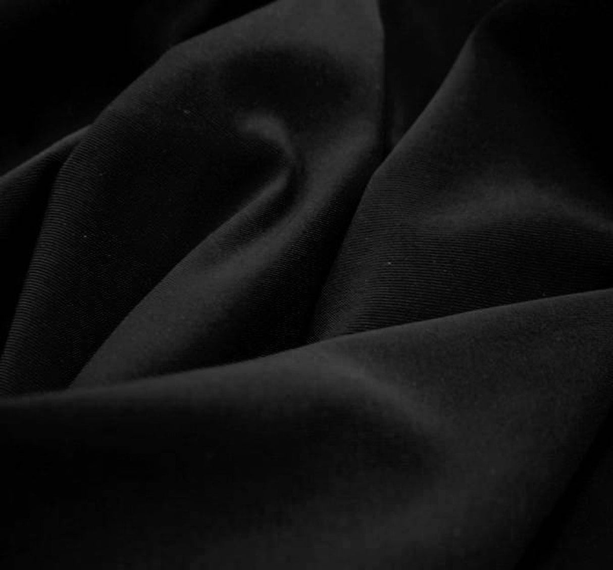 1 Yard Black Venezia Span Apparel & Decor Fabric 58/60" Width