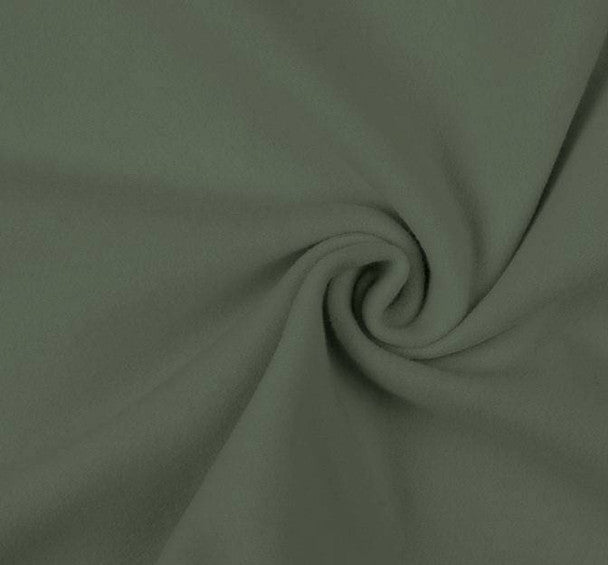 1 Yard Lightweight Wool Dobby Olive Fabric 58/60" Wide, Soft, Apparel & Crafts
