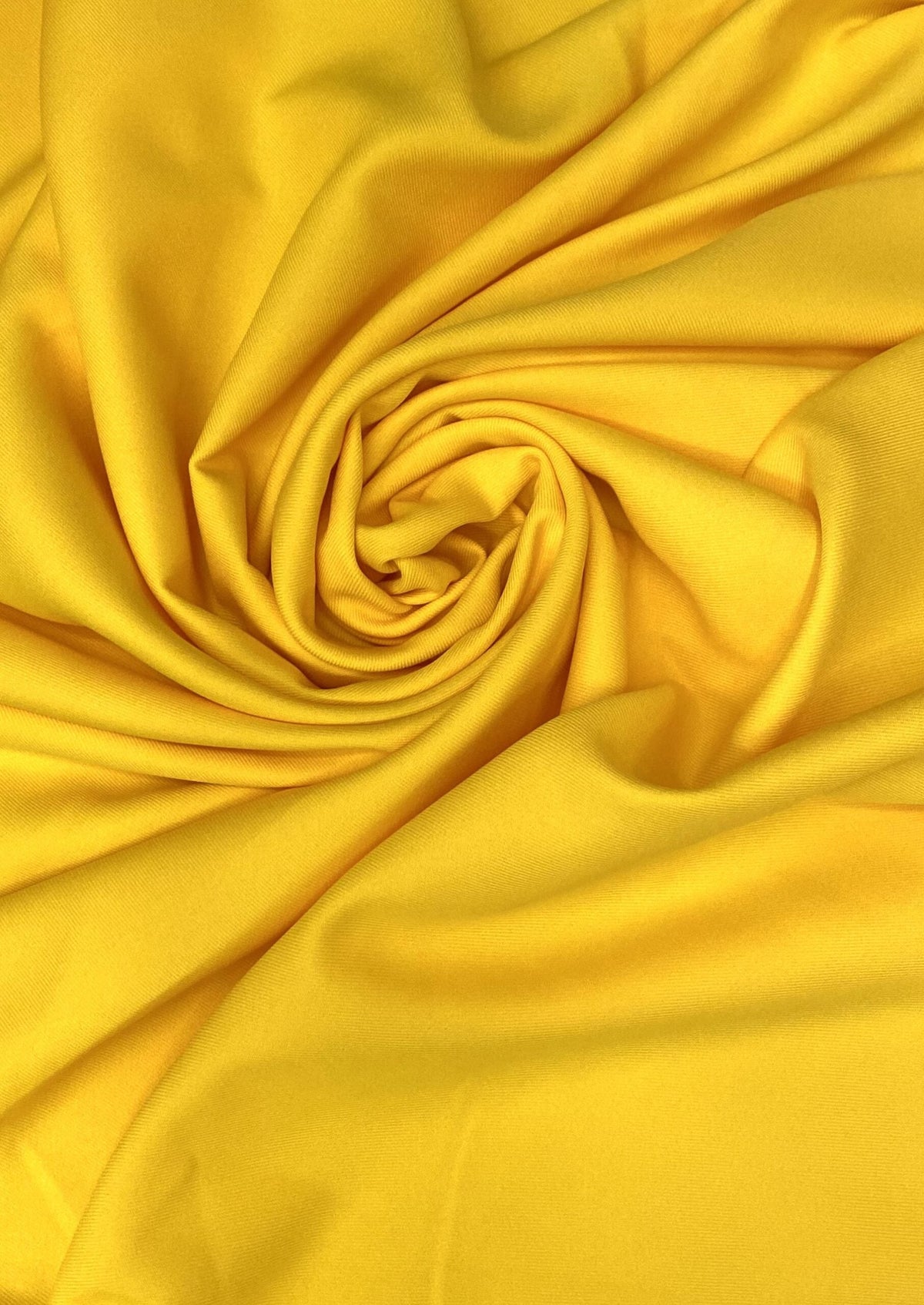 Gabardine Polyester Fabric - Yellow, 59/60" Width