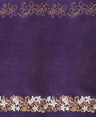 1 Yard Tiare & Swirls Glitter Double Border Fabric 36" x 60" Polyester