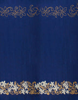1 Yard Tiare & Swirls Glitter Double Border Fabric 36" x 60" Polyester