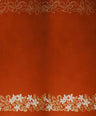 1 Yard Tiare & Swirls Glitter Double Border Fabric 36" x 60" Polyester