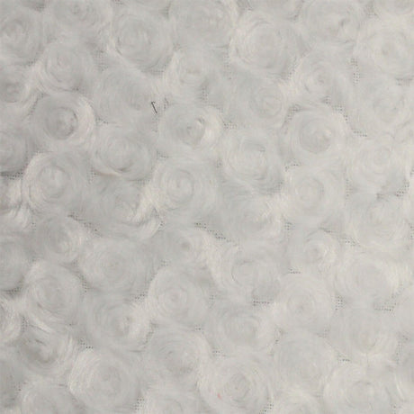 Swirl Rosebud Faux Fur 1 Yard Fabric 100% Polyester, 60″ Wide, 450 GSM Ultra Soft Plush Material