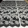 1 Yard Turquoise with Silver Lace Fabric Embroidered on Polyester Net Mesh 52 Inch Width