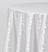 Glitz Sequin Tablecloth 90 Inch Round Durable Polyester Party