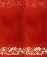 1 Yard Tiare & Swirls Glitter Double Border Fabric 36" x 60" Polyester