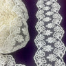 1 Yard Corded Double Sided Lace Trimming 100% Polyester Net Mesh 6? Wide