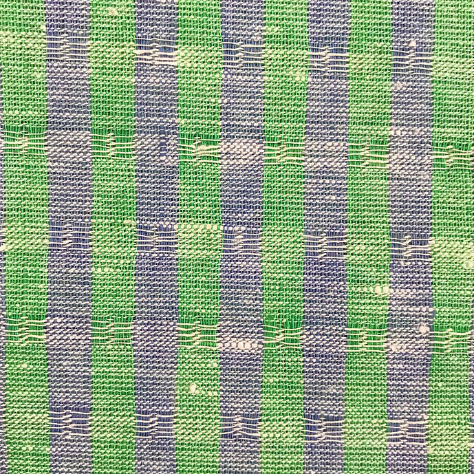 1 Yard Lithuanian Pure Linen Jacquard Stripe Premium Natural Craft Fabric 65" Width