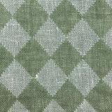 1 Yard White Sage Pure Linen Yarn-Dyed Quilted Mesh Fabric Midweight 65 Inch Width