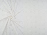 1 Yard DTY Knit Jacquard Eyelet Fabric 190 GSM, 58/60'' Wide Polyester Spandex Blend