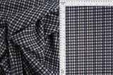 58/60" Double Knit Jacquard Plaid Fabric 90.5% Polyester 8.5% Rayon 1% Spandex 230 GSM by Yard