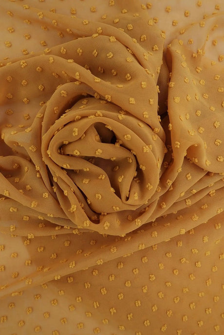 Solid Swiss Dot Chiffon Fabric 100% Polyester Lightweight Sheer 57/58" Wide