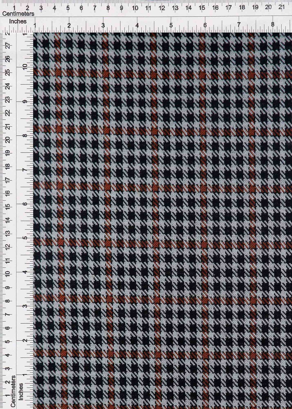 Double Knit Jacquard Plaid Fabric 1 Yard Medium Weight Soft Stretch 58/60" Wide