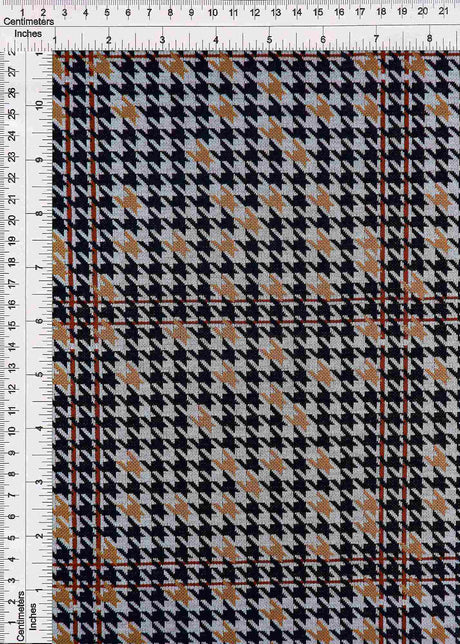 Double Knit Jacquard Plaid Fabric 1 Yard Soft Stretch Durable 58/60" Wide