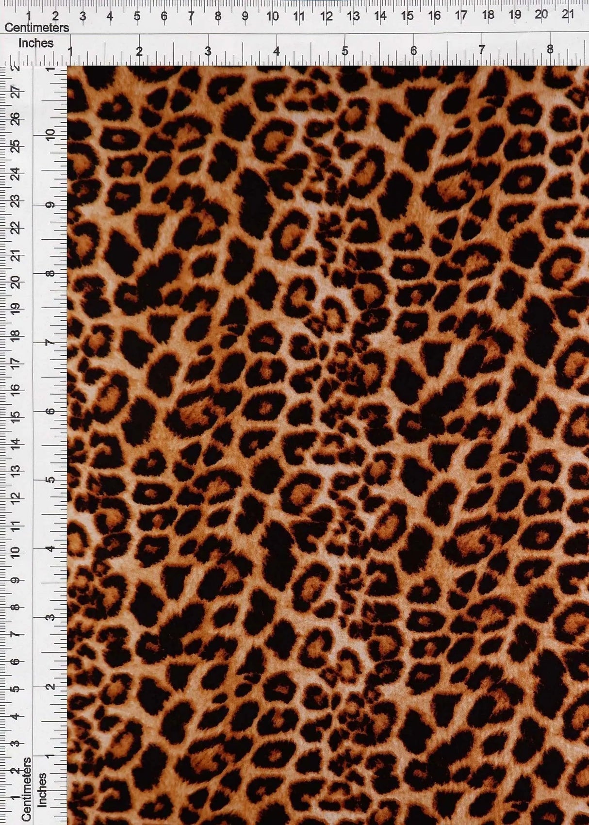 1 Yard DTY Brushed Animal Print Knit Fabric, 58/60? Wide Polyester Spandex Blend