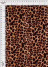 1 Yard Leopard Cheetah DTY Brushed Knit Fabric Soft Stretch Polyester Spandex 58/60 Inches Wide