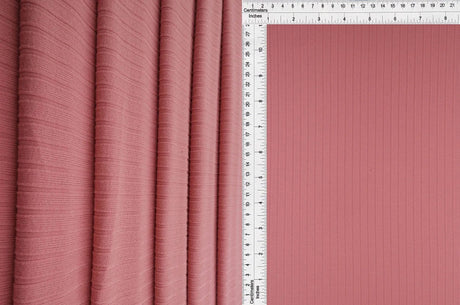 8x3 Ribbed Knit Fabric 58/60" Width, Perfect for Apparel & DIY