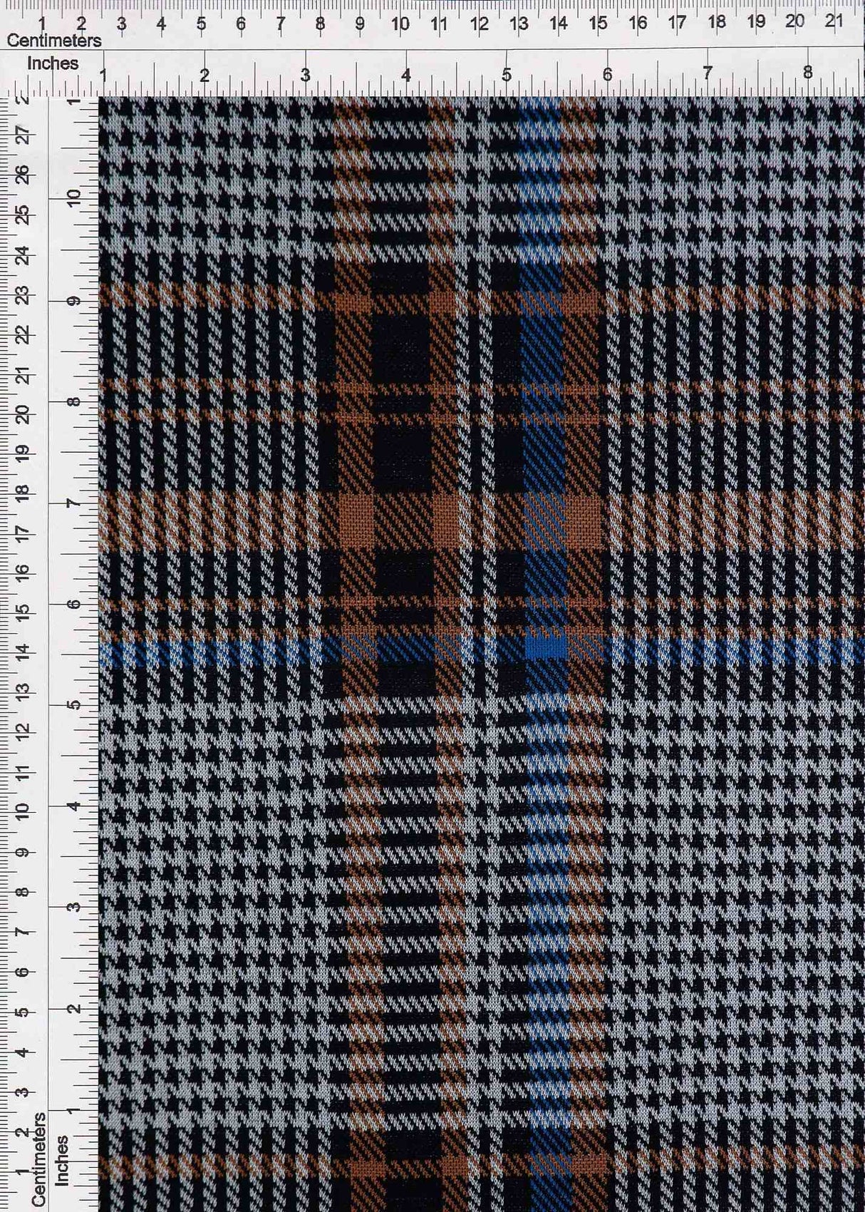 Double Knit Jacquard Plaid Fabric 1 Yard Soft Stretch Medium Weight 58/60" Wide