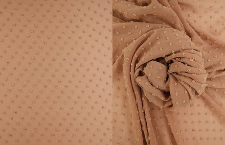 Solid Swiss Dot Chiffon Fabric 100% Polyester Lightweight Sheer 57/58" Wide