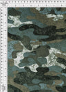 1 Yard Camo Print DTY Brushed Knit Fabric Soft Stretch Polyester Spandex 58/60 Inches Wide