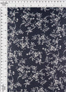 1 Yard Navy Chiffon Fabric 100% Polyester Floral Print, 57/58" Wide