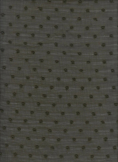 1 Yard Waffle Swiss Dot Chiffon Woven Fabric Textured Sheer Soft Drapery 59/60" Width