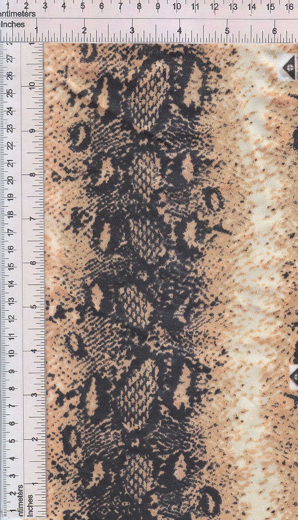 1 Yard Satin Snake Skin Print Woven Fabric Soft Smooth Decorative Drapery 57/58" Width